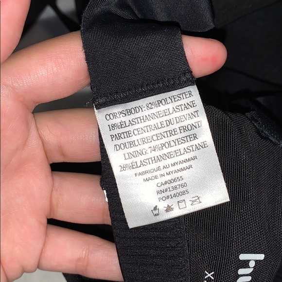 Black Hyba Reflective Details Padded Sports Bra - Picture 11 of 11